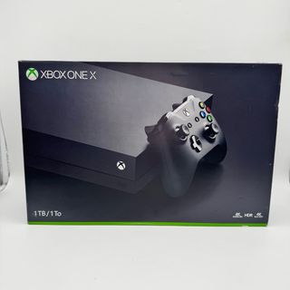 Xbox One X con 4 giochi e scatola Completa