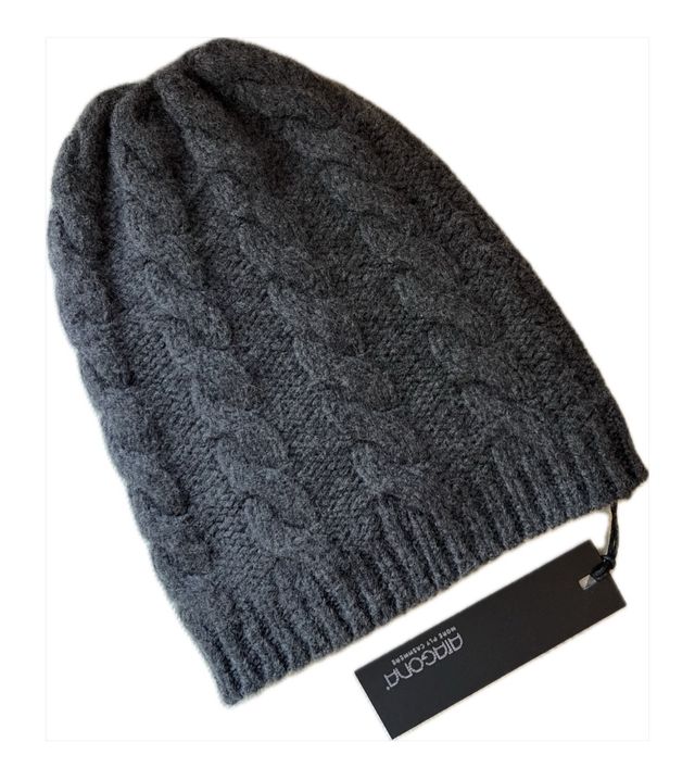 Cappello Aragona 100% Cachemire Grigio