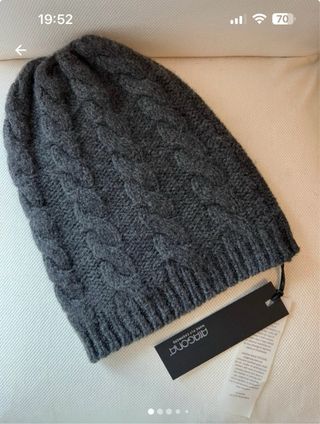 Cappello Aragona 100% Cachemire Grigio