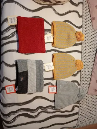 Gorro y tubular tejido