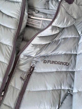 Plumas FUNDANGO gris capucha cremallera Talla M