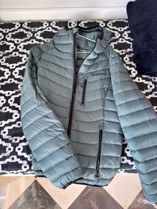 Plumas FUNDANGO gris capucha cremallera Talla M