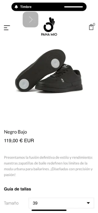 Zapatos de baile Pana Miodance negros