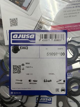 AJUSA 51098100 MINI Countryman 1.5D