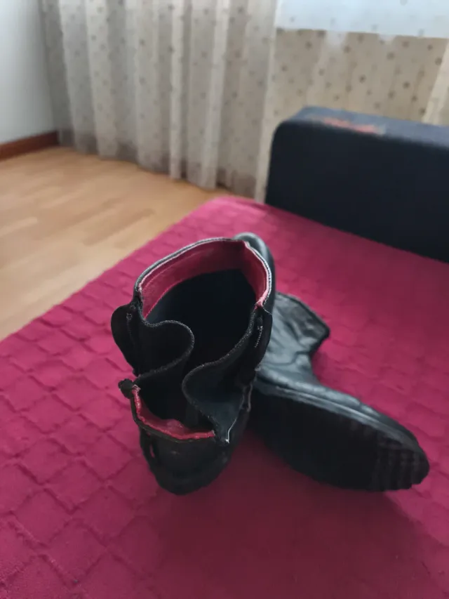 Botas Buffalo cortas de piel mujer