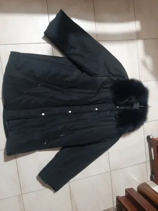 Cappotto donna con collo pelliccia