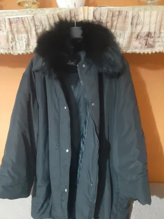 Cappotto donna con collo pelliccia