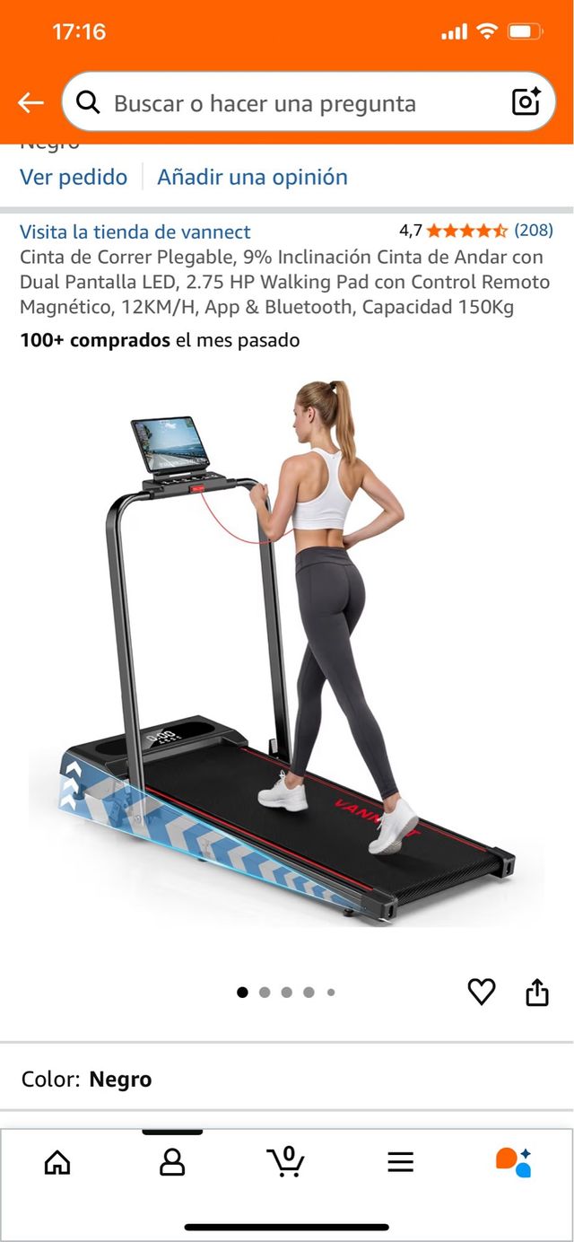 Cinta de Correr Plegable Vannect