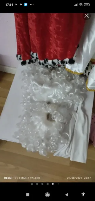 Traje Mamá Noel y Rey Mago Dorado