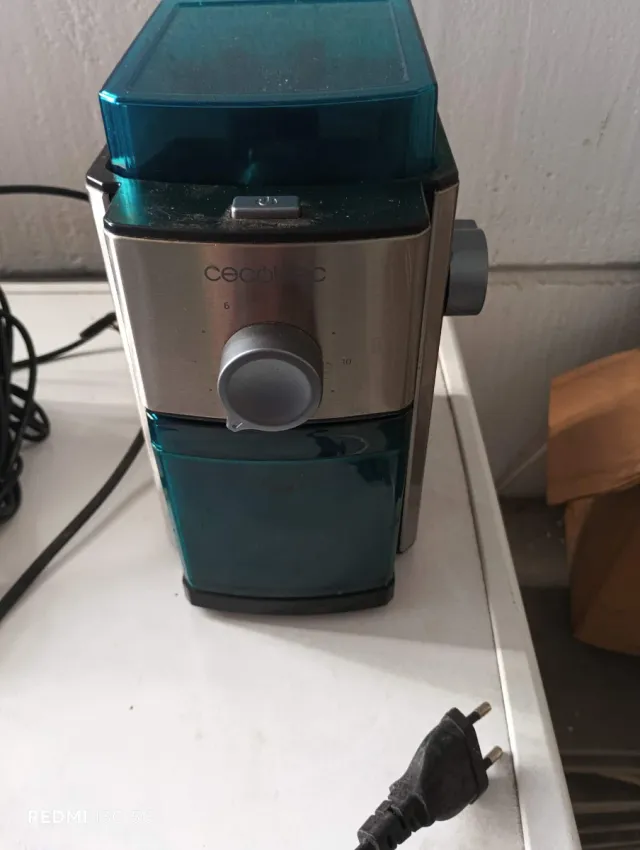 Cecotec Molinillo Grano Café Plata/Verde