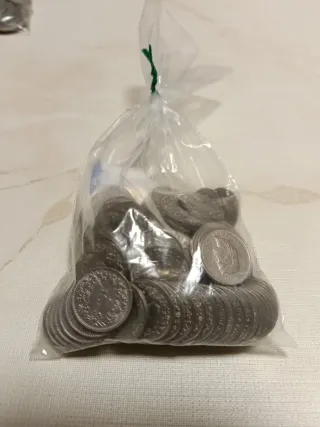 130 Monedas 5 cts Suiza