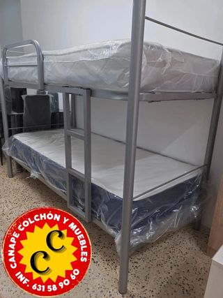 Letto a castello + 2 materassi