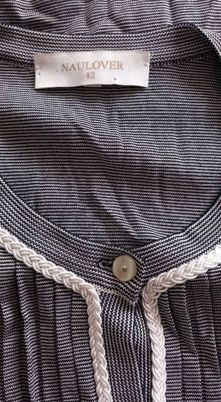 Camisa Naulover T.42 Rayas Azul/Blanco