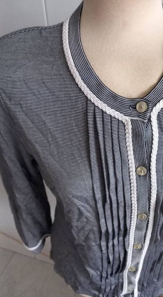 Camisa Naulover T.42 Rayas Azul/Blanco