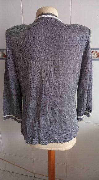 Camisa Naulover T.42 Rayas Azul/Blanco