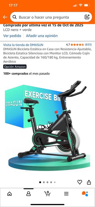 Bicicleta Estática DMASUN LCD
