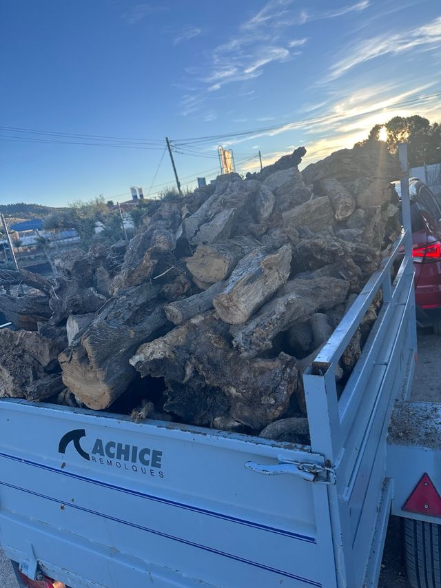 Leña para chimenea o barbacoa