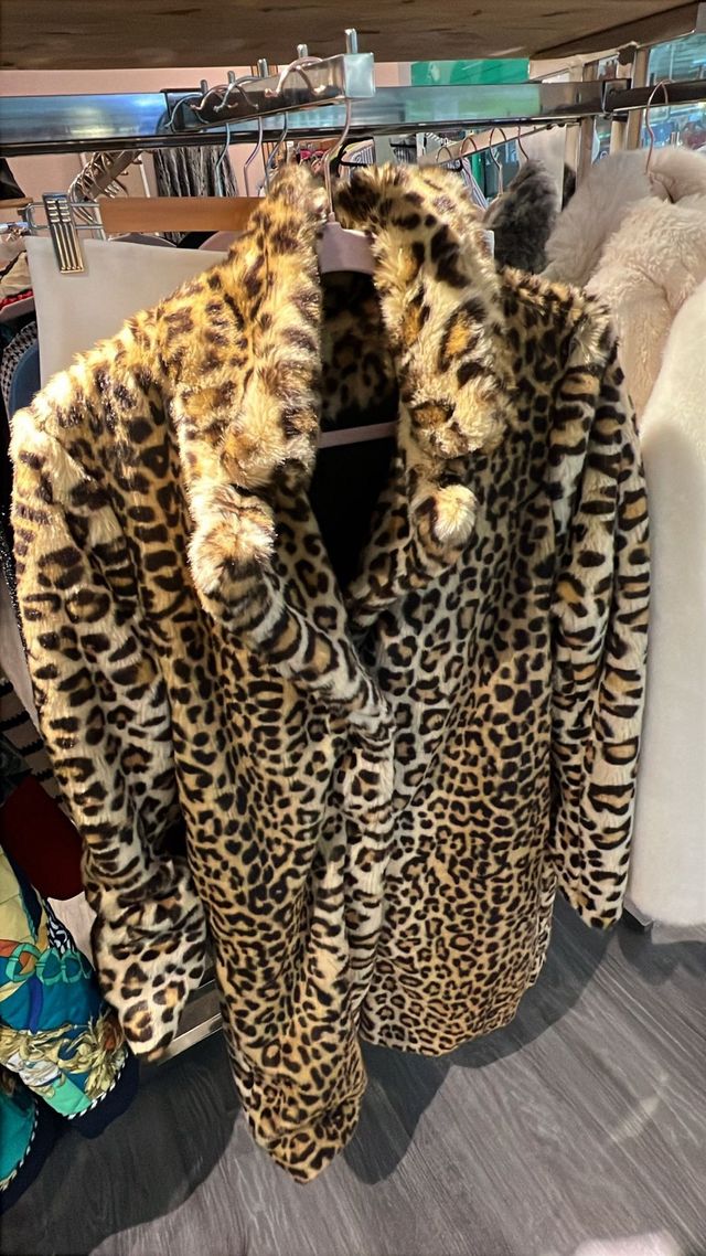 Cappotto con stampa animalier