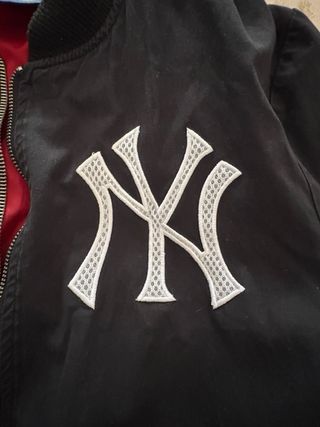 Chaqueta NY Yankees Béisbol Negra Roja