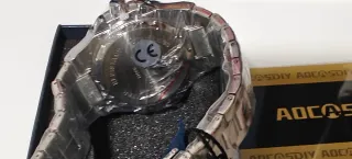 Reloj AOCASTO Plata y Turquesa