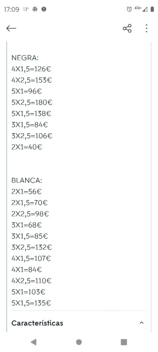Rollo Manguera Eléctrica 3G1.5 mm² 100m