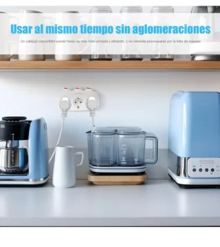 Regleta  Enchufe Europeo  3 Tomas Con Interruptor