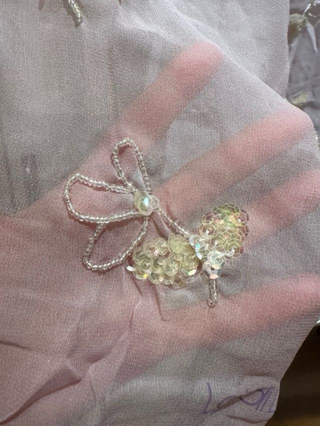 Sciarpa Lancetti Seta Viola