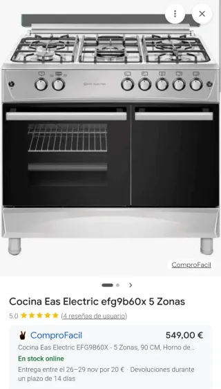 Cocina Industrial 5 Fuegos