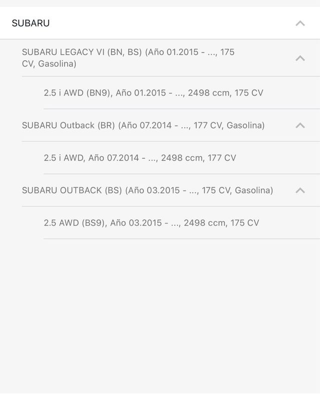 Kit Juntas AJUSA 50486300 Subaru 2.5 Gasolina