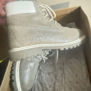 Stivali Lumberjack Argento Glitter Bambina