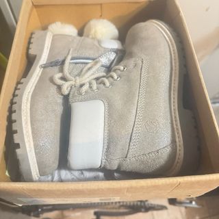 Stivali Lumberjack Argento Glitter Bambina