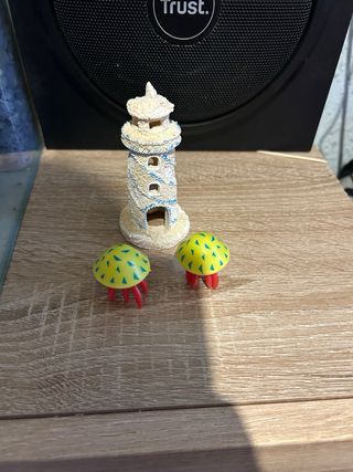 decoración y filtrador pecera no disponible