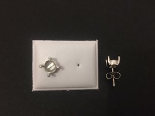 Pendientes oro18k con diamantes certificados HRD