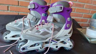 Patines en línea Oxelo morados talla 35-38