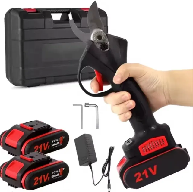 Forbici da potatura elettriche ricaricabili (2 batterie)