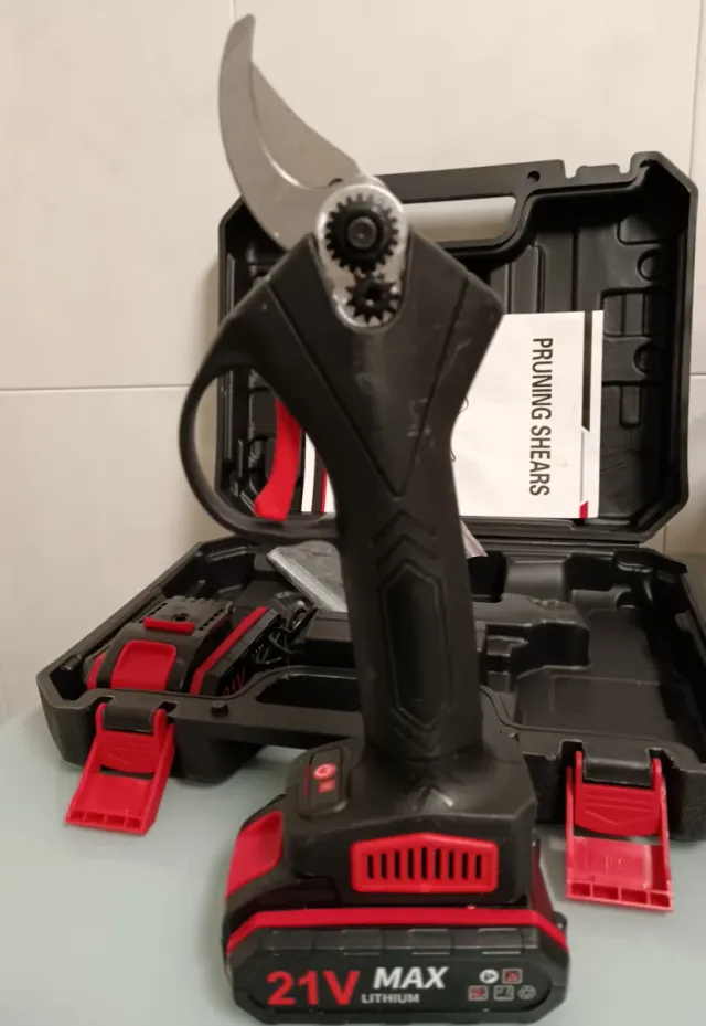 Forbici da potatura elettriche ricaricabili (2 batterie)