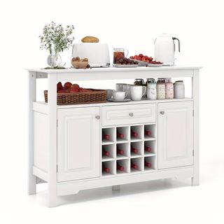 Credenza da cucina con ante e cassetti, cassettier