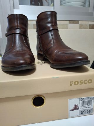 Botines Fosco Marrones Talla 38