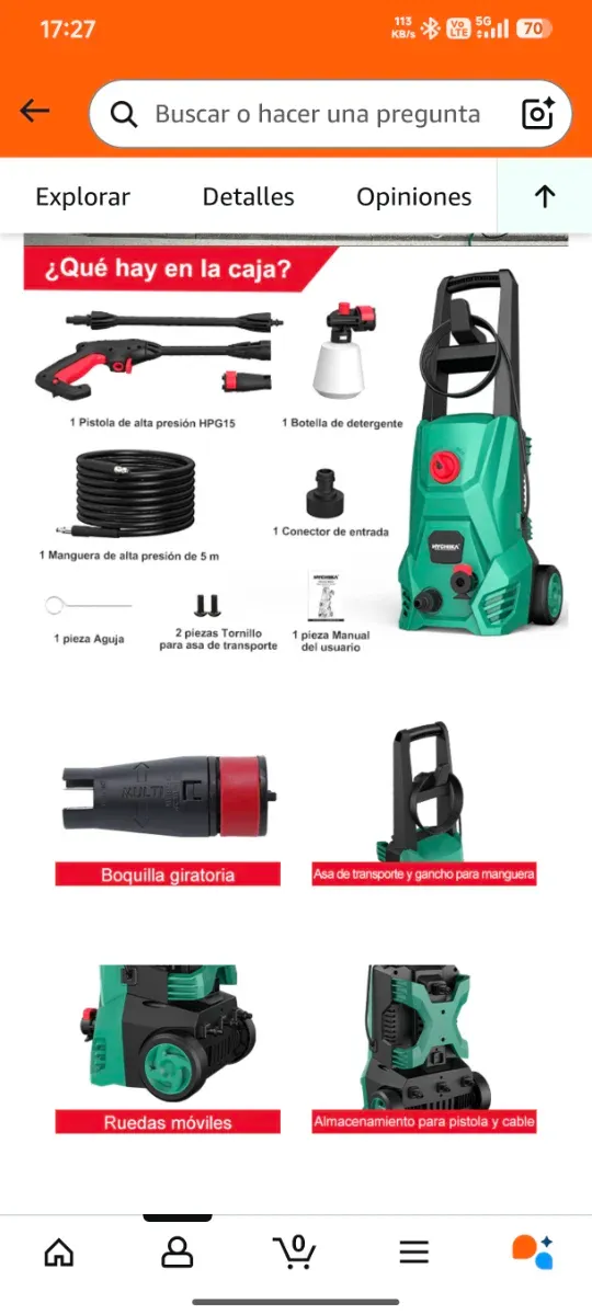 Hidrolimpiadora Hychika precintada