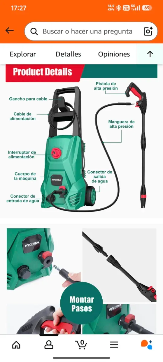 Hidrolimpiadora Hychika precintada