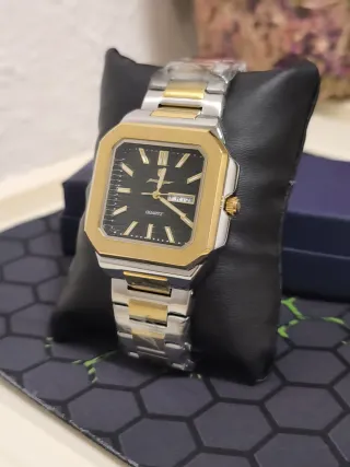 Reloj Hombre Oro y Plata