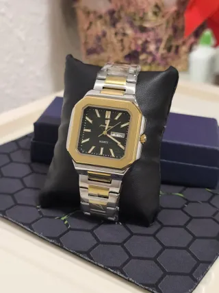 Reloj Hombre Oro y Plata