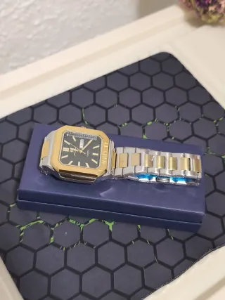 Reloj Hombre Oro y Plata