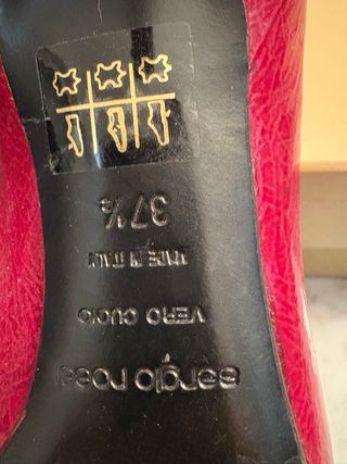 Décolleté Sergio Rossi pelle lucida rossa