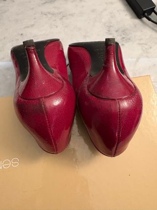 Décolleté Sergio Rossi pelle lucida rossa