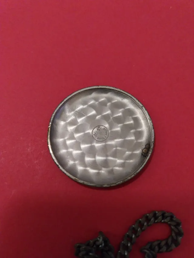 Relógio de Bolso Lepine Antigo com Corrente