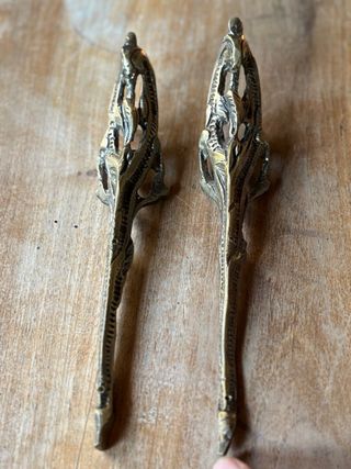 Coppia Maniglie Mobili Vintage