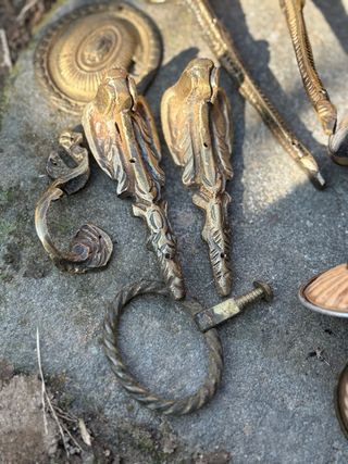 Coppia Maniglie Mobili Vintage