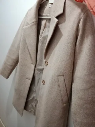 Abrigo beige mujer