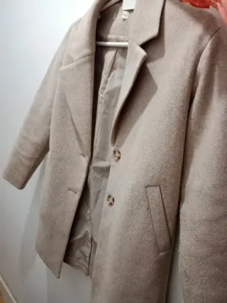 Abrigo beige mujer